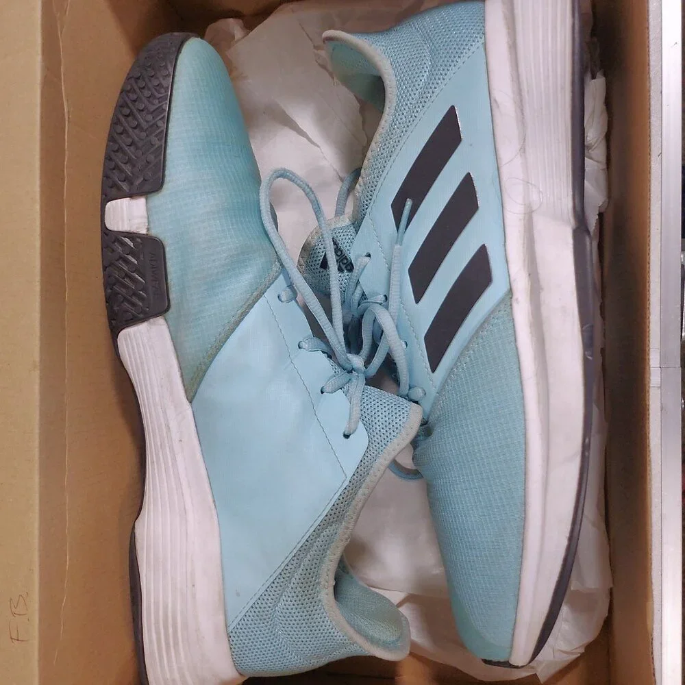 Size 12 - adidas Gamecourt Blue And Black Priced To Sell - Picture 4 of 10